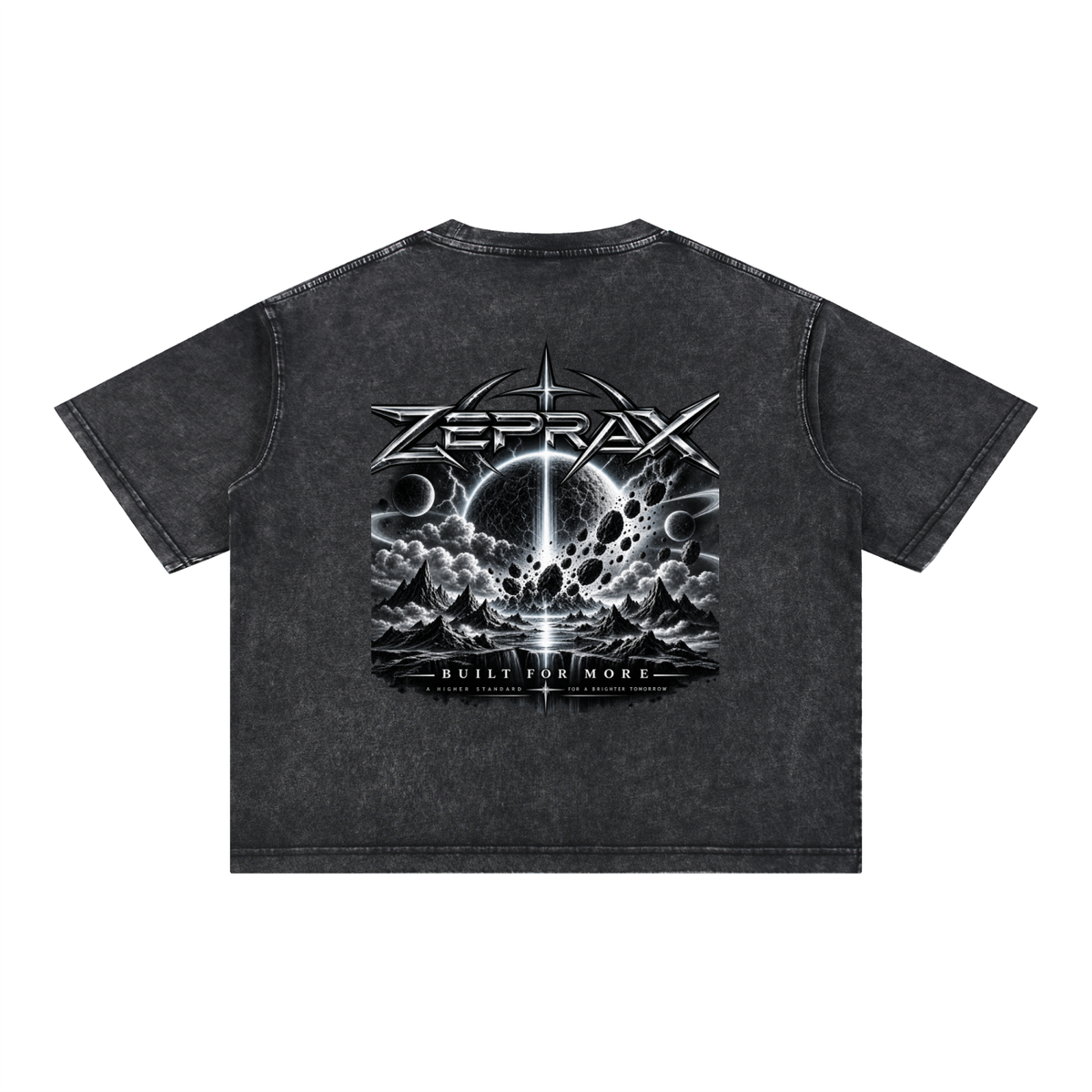 ZEPRAX Mineral Wash Boxy Cotton T-Shirt