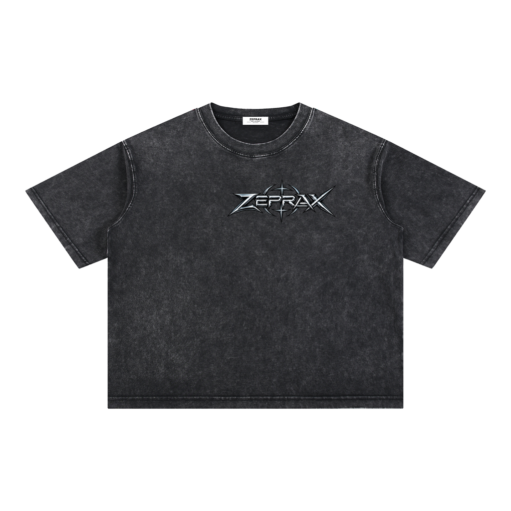 ZEPRAX Mineral Wash Boxy Cotton T-Shirt