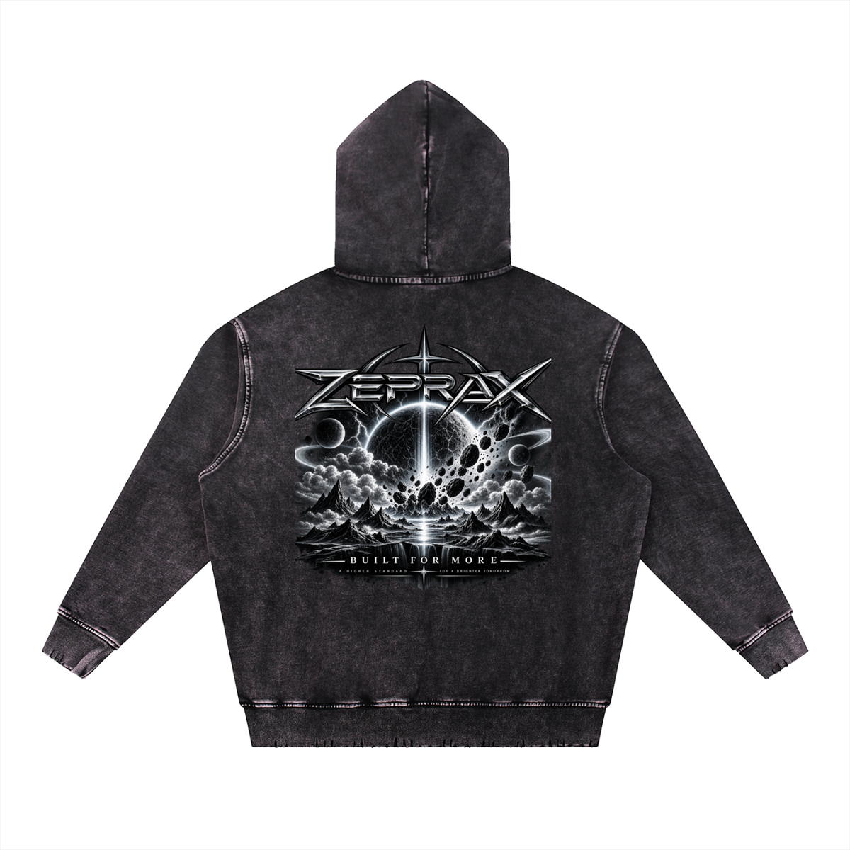 ZEPRAX Snow Wash Heavyweight Hoodie